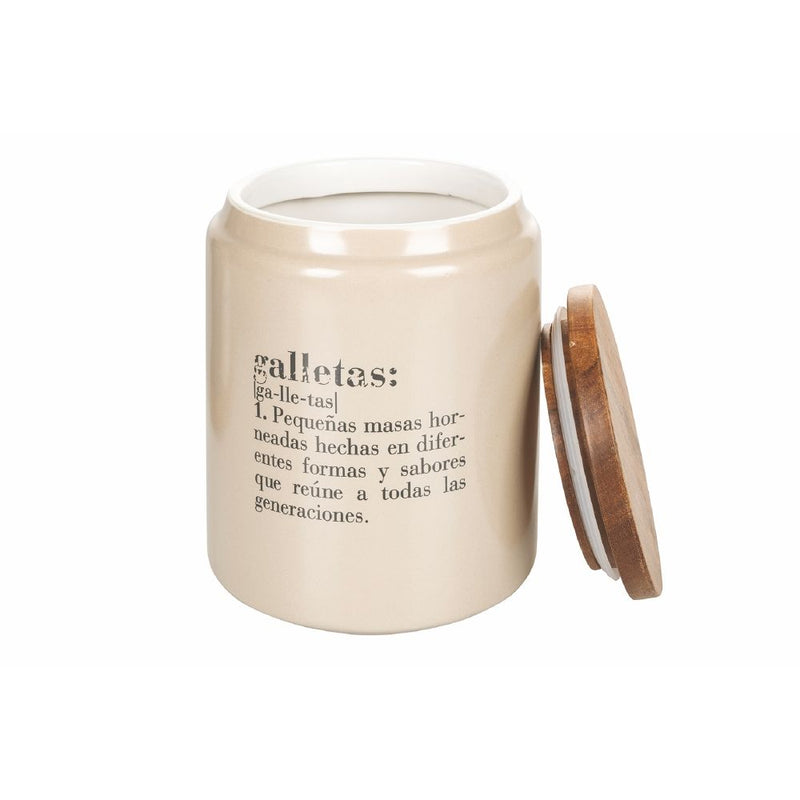 Barattolo Biscotti con scritta "Galletas" 800 ml in Gres VdE Tivoli 1996 Spagnolo