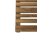 Lettino Prendisole Reclinabile Elafonisi 200x65x31,5 cm a Doghe in Legno Teak       