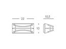 Applique da Esterno a LED 10W 4000K Sovil Grigio