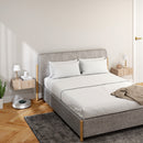 Set 2 Comodini Sospesi Moderni 40x30x15cm con Cassetto in Legno Rovere      