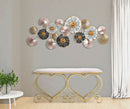 Panca Heart Rosa 105x37,5x51,5 cm in Ferro e MDF e Spugna e Poliestere Oro e Rosa