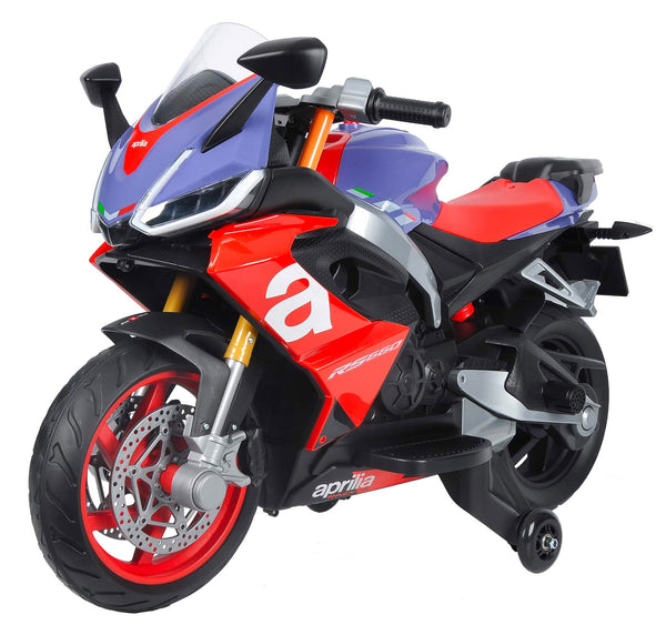 acquista Moto Elettrica per Bambini 12V con Licenza Aprilia RS660 Viola
