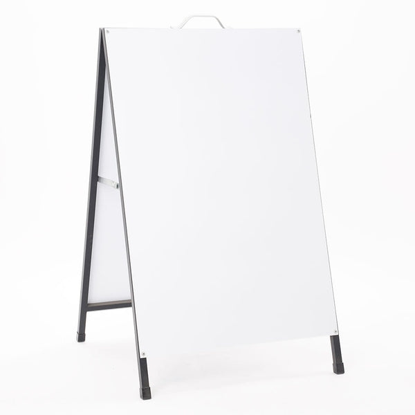 sconto Espositore Pubblicitario Bifacciale Bifacciale con Lavagna 60x90 cm in Metallo Nero
