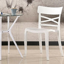 Set 6 Sedie 81x46x52 cm in Polipropilene Bianco