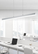 Lampada a Sospensione da Interno a LED in Alluminio Nickel Opaco
