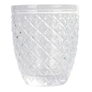 Set 6 Bicchieri Acqua Castle Ocean in Vetro VdE Tivoli 1996 Blu