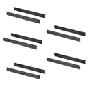 Set 5 Coppie Guide a Sfera per Cassetti 45x450 mm in Acciaio Emuca Nero