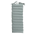 Cuscino Outdoor Imbottito Idrorepellente per Lettino da Esterno 60x180 cm in Poliestere e Policotone Verde Salvia      