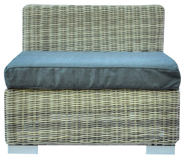 online Fauteuil de jardin en osier avec coussins Vorghini Antigua