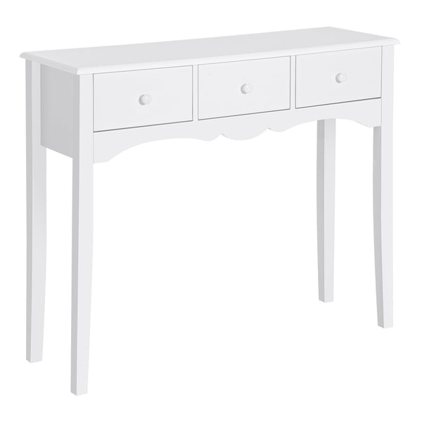 sconto Consolle da Ingresso con 3 Cassetti 100x32x85 cm Bianco