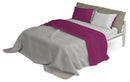 Set Lenzuola Sopra Sotto e Federe Doubleface Fuxia\/Grigio Chiaro