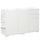 Meuble Polyvalent 117x36x74 cm 2 Tiroirs 3 Portes Blanches
