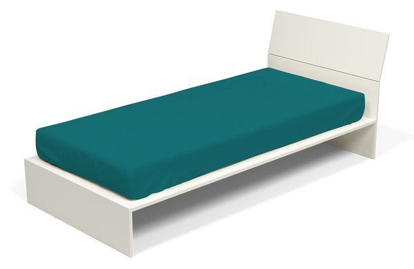 Drap de dessous avec coins et élastique couleur unie vert bouteille prezzo