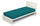 Drap de dessous avec coins et élastique couleur unie vert bouteille