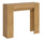 Console Extensible 90x25/181 cm Panneaux Mélamine Chêne Nature Slick