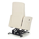 Poltrona Relax Reclinabile a Motore in Cuoio Ludovica Crema