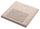 Base Carrée 40x40x4 cm pour Fontaines avec Petite Virole en Ciment Belfer 42/BSE/8.T Tortora