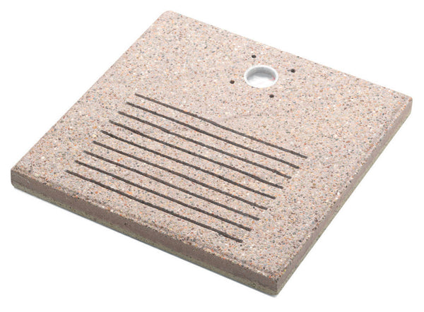 Base Carrée 40x40x4 cm pour Fontaines avec Petite Virole en Ciment Belfer 42/BSE/8.T Tortora sconto