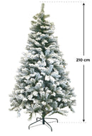Albero di Natale Artificiale Innevato Morel Pino Verde Varie Misure
