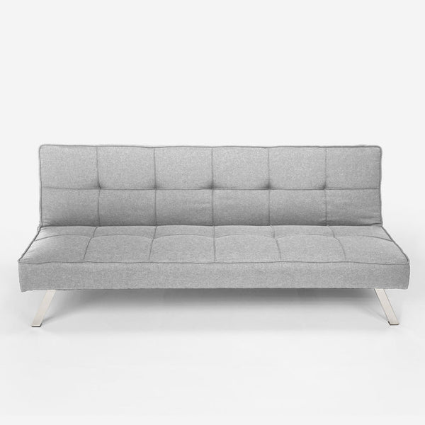 prezzo Canapé convertible 172x74x75 cm en tissu gris clair