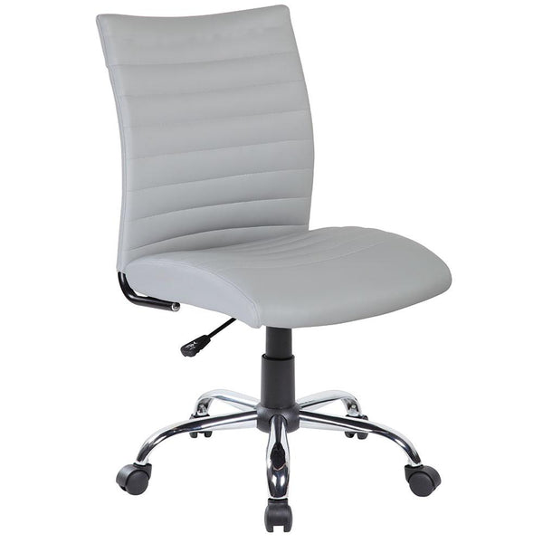 online Chaise de bureau en similicuir gris San Francisco Tosini