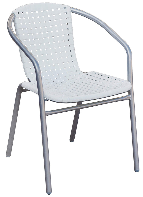 Chaise de jardin en fer blanc et plastique Vorghini online