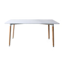 Tavolo da Cucina 160x80x74 cm in legno Bianco