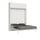 Lit double escamotable gain de place Kentaro H250 cm Blanc