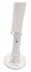 Gazebo da Giardino in Metallo 3x3m Soriani Bianco