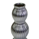 Portavaso resina argento cm Ø32xh93