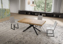  Tavolo Allungabile 160-420x90x74 cm Niket Quercia Natura Gambe Antracite