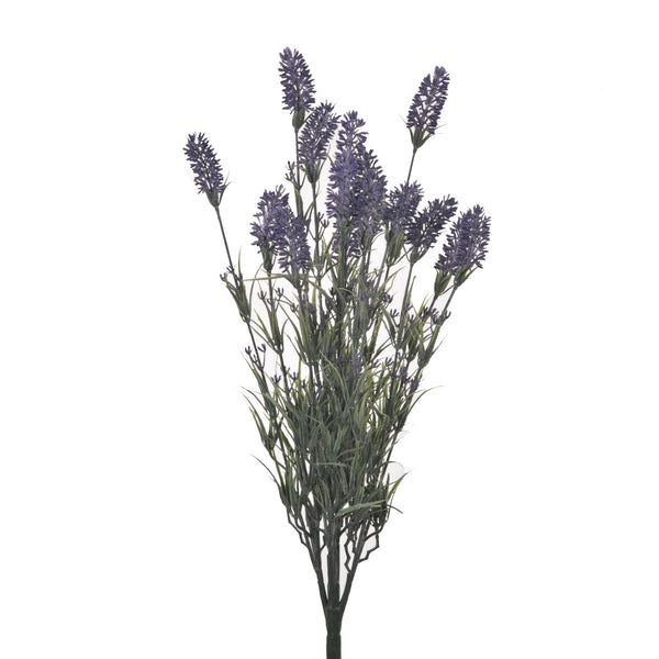 sconto Set 4 Lavandes Artificielles avec 15 Fleurs Hauteur 61 cm Violet