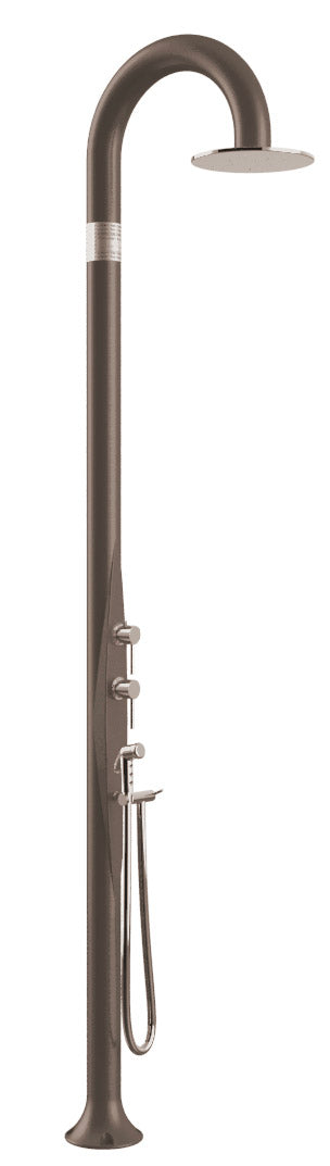 online Mitigeur de douche de jardin extérieur inverseur et douche mobile Arkema Funny Yin Tourterelle Gris