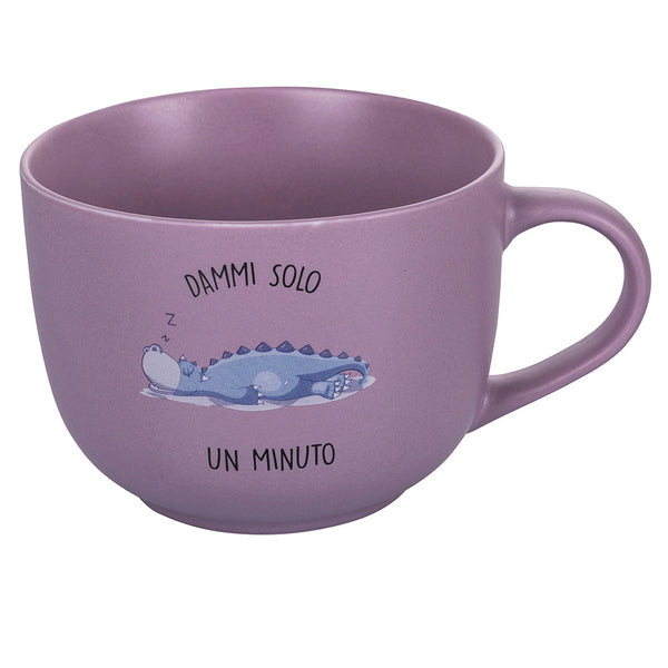 acquista Tazza Ø11,5x9 cm in New Bone China VdE Tivoli 1996 Lazy "dammi solo un minuto"