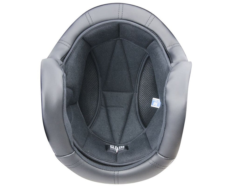 Casco Jet per Scooter Occhiale Interno CGM Vintage 133A Nero Opaco