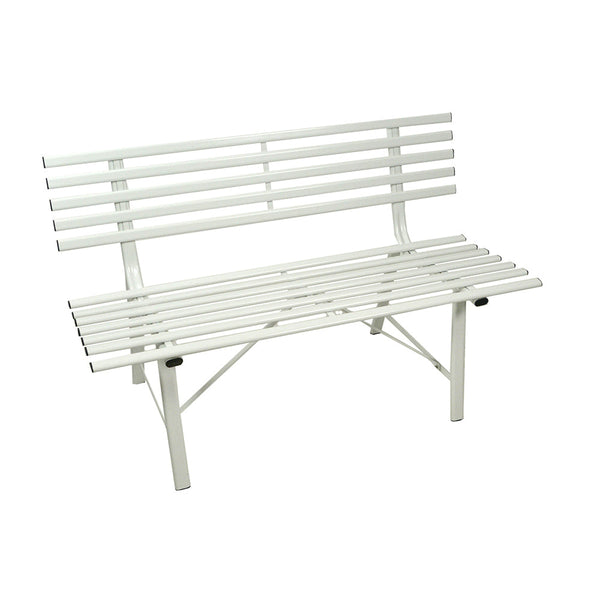 Banc de jardin en métal Krew 150x57x44/76cm blanc online