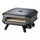  Forno per Pizza a Gas 13' Fino a 450° 34x34 cm con Pietra Refrattaria e Copertura