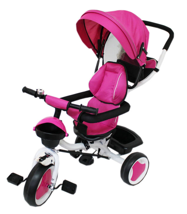 Poussette Tricycle Kidfun Tricygò Rose avec Siège Pivotant à 360° sconto
