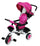 Poussette Tricycle Kidfun Tricygò Rose avec Siège Pivotant à 360°