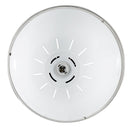Lampada Moderna a Sospensione in Metallo Cromato Bianco 30x35 cm 