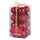 Set de 16 Boules de Noël Ø5 cm en Plastique Rouge