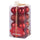 Set de 16 Boules de Noël Ø5 cm en Plastique Rouge