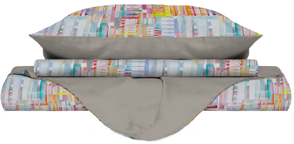 Housse de couette imprimée en microfibre Francis avec taies d'oreiller différentes tailles acquista