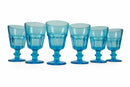 Set 6 Calici Ø8,5x14 cm in Vetro Villa d'Este Home Tivoli Floyd Blu