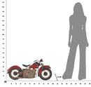 Pannello Moto Red 98,5x5,5x47,5 cm in Ferro