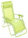 Fauteuil inclinable pliant en fer vert citron Gran Relax de Taddei