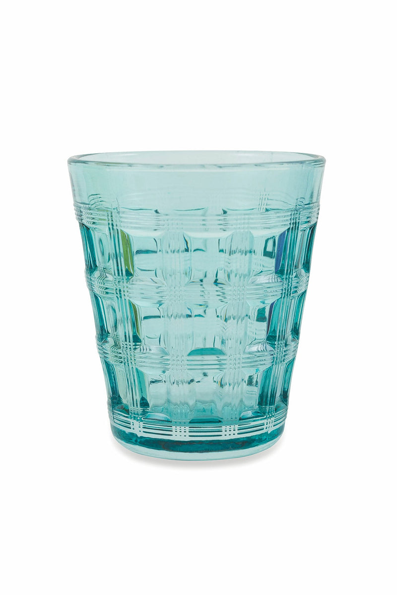 Set 6 Bicchieri Ø9x10 cm in Vetro Villa d'Este Home Tivoli Recta Multicolor