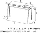 Cuoci Arrosticini a Carbone 140 cm con Barbecue Lisa Luxury Torino Grill 100+40