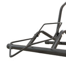 Cavalletto Portabici per Pneumatici in Acciaio 59x41x38 cm Nero 