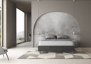 Letto Matrimoniale Azelia Grigio Varie Misure